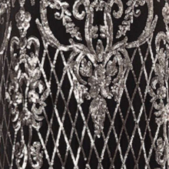 Brand RM Richards RM Richards Womens Sequined Long Evening Dress